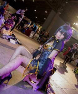 甜美可爱洛天依cosplay图片